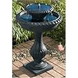 Smart Solar/Smart Solar 27470R01 Blenheim Two-Tier Solar Fountain. Black