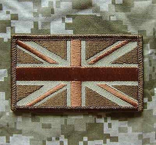 Dats Union Jack Uk Army Great Britain Flag United Kingdom British Desert Velcro Patch