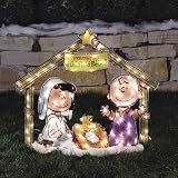 48" Lighted Outdoor Peanuts Charlie Brown Christmas Pageant Yard Art Decoration