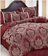7 PCS King Size Luxury Jacquard Comforter Bed Set