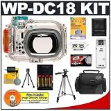 Canon WP-DC18 Waterproof Case with Batteries & Charger + Carrying Case + Tripod + Cameta Bonus Accessory Kit for PowerShot A650 IS Digital Camera