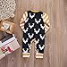 Newest Baby Boys Deer Striped Bodysuit Romper Sleepwear Outfits Costume (0-6 months, stripe)