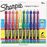 Sharpie Accent Pen Style Liquid Highlighter, Chisel Tip, 10 Pack, Assorted Colors (24415PP)