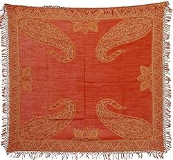 Square Wool Scarf Winter Scarfs for Women Gifts in India 40 x 42 inches (sjmwr037)