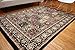 Generations Traditional Panel Squares Persian Area Rug, 2' x 3', Black