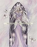 Ceramic Sensations - Jessica Galbreth - WHITE MAGICK - Decorative Fantasy Ceramic Wall Tile - 88312