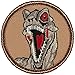 Dinosaur Raptor Head Patrol Patch - 2
