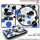 DJ Hero Skin Lots Of Dots Blue on White fit XBOX 360 and PS3 (DJ HERO NOT I ....