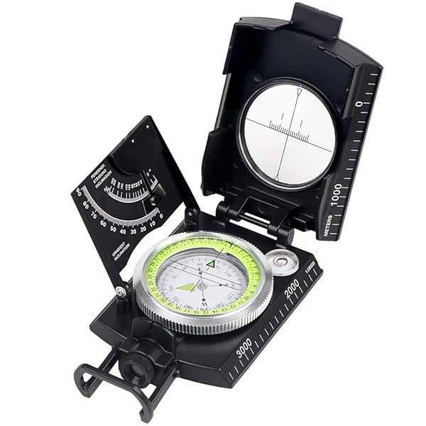 Multifunctional Compass All Metal Military Waterproof High Accuracy