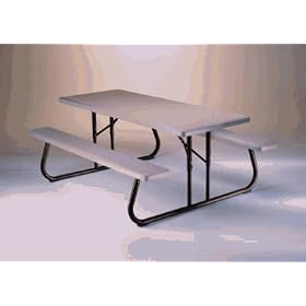 LIFETIME LEISURE 2119 6 Folding Picnic Table from Folding Picnic Tables