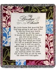 Home: Manual Inspirational Collection 50 x 60-Inch Tapestry Throw, Broken Chain Poem - Manual Woodworkers Bedding/Bath