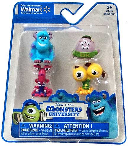 Disney / Pixar Monsters University Exclusive Mini Figure 4-Pack Sulley, Terri & Terry, Scott 'Squishy' Squibbles & TBA