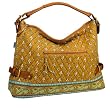 Maggi B French Country Desert Sand Quilted Large Hobo Tote