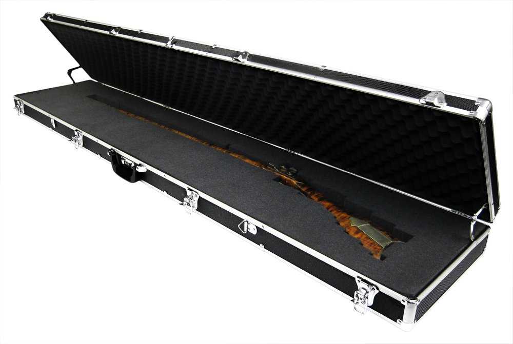 Common Sense Frontier Aluminum Kentucky Long Rifle Case, Black/Silver