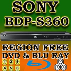 New SONY BDP-SP360 Multi Region Code Free DVD 123456 PAL/NTSC Blu Ray Zone A+B+C Player 100~240V 50/60Hz World-Wide Voltage. PAL or MULTI-SYSTEM TV is required to watch PAL DVDs (Free HDMi Cable)