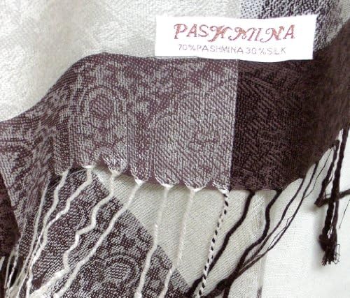 Davida, Brown Square Pashmina Scarf