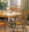 Sunburst Oak Arm Chairs By Coaster Furniture