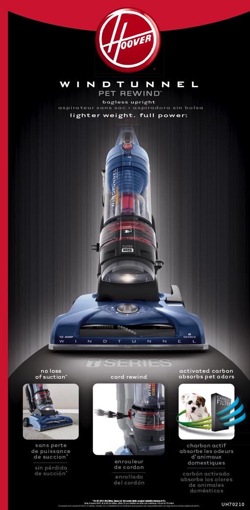 Amazon.com: Hoover WindTunnel T-Series Pet Rewind Plus Upright ...