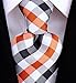 Scott Allan Mens Gingham Plaid Necktie