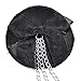 Ayliss Sexy Black Chain Tassel Satin Nipple Cover Petals Pasties