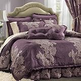 Purple Anastasia Comforter Set - Cal King