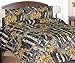 Regal Comfort Black Woodland Camo 1 Piece Comforter Spread - Queen / Full -