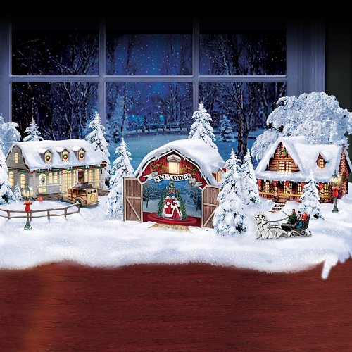 White Christmas Village Collection With Free Figurines In Select Shipments