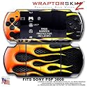 Metal Flames WraptorSkinz Skin and Screen Protector Kit fits Sony PSP 3000
