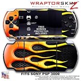 Metal Flames WraptorSkinz Skin and Screen Protector Kit fits Sony PSP 3000