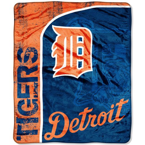 MLB Detroit Tigers 50-Inch-by-60-Inch Micro Plush Raschel Throw 