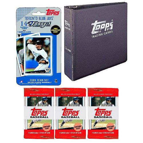 Topps Toronto Blue Jays 2009 Team Set with Topps 3 Ring Binder and 3 Topps Packs