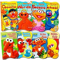 Sesame Street Ultimate Board Books Set For Kids Toddlers -- Pack of 8 Board Books
