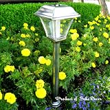 SohoDecor New Savannah Stainless Steel Landscaping Garden Solar Light - New 2009 4 LEDs Edition