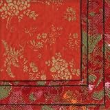 Caspari Set of 2 Marrakesh Paper Cocktail Napkin Package, Spice