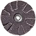 Merit Overlap Slotted Abrasive Disc, Aluminum Oxide, 1-1/2" Diameter, Grit 60  (Pack of 10)