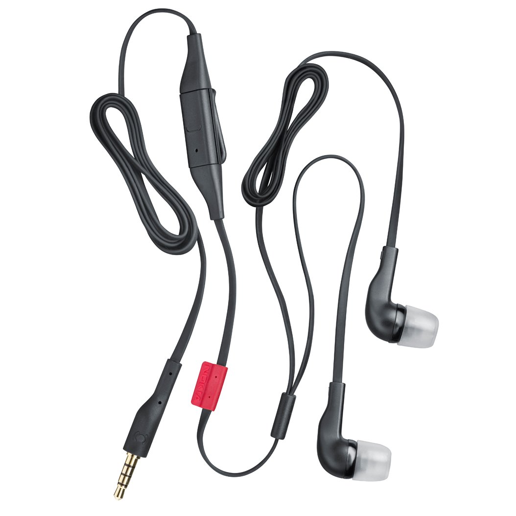 Nokia WH205 Stereo InEar Earphones Headphone With Mic With Free Connector