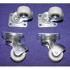 4 Kleine M�belrollen f�r Parkett, Laminat � 30mm Platte