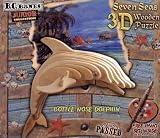 Seven Seas 3D Wooden Puzzle Bottle Nose Dolphin