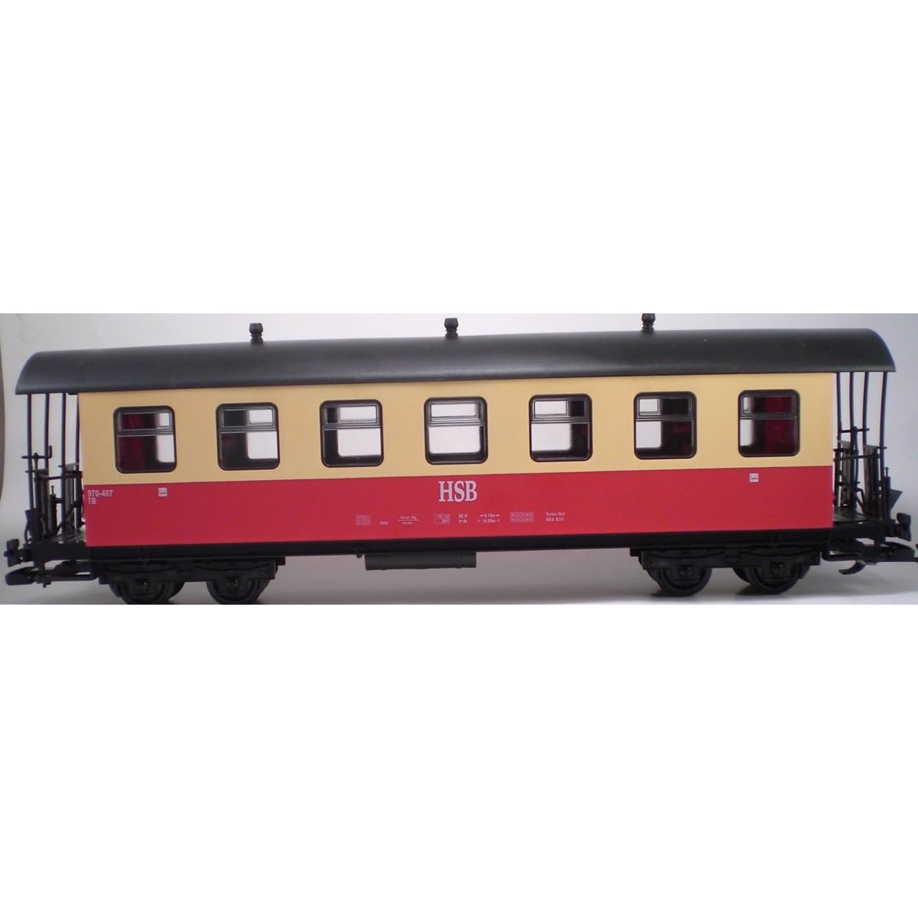 HSB HARTZ MOUNTAIN PASSENGER G SCALE TRAIN CAR refurb