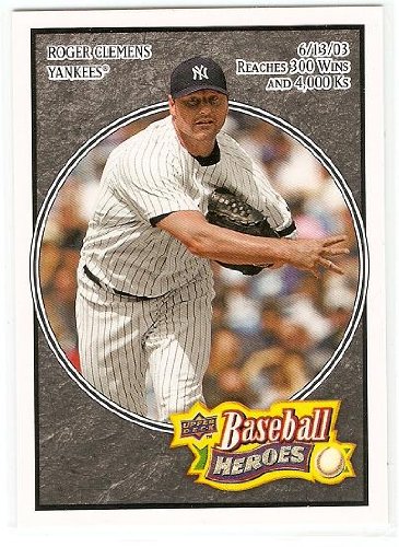 2008 Upper Deck Heroes Black #123 Roger Clemens - New York Yankees (Baseball Cards)