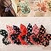 10pcs Colourful Rabbit Ear Hair Tie Bands Ponytail Holder Holders (Random Colors)