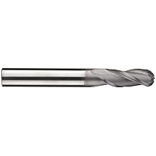 Niagara Cutter CB330 Carbide End Mill, General Purpose, TiCN Coated, 3 Flutes, Ball End