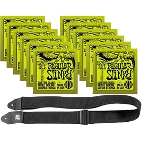 Ernie Ball 2221 Nickel Slinky Lime Guitar Strings Buy 10 Get 2 Free