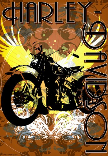 Russ Berrie 644574 Harley-Davidson Vintage Bike Garden Flag