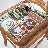 Park B. Smith Western 16 by 16-inch Tapestry Chair Pad