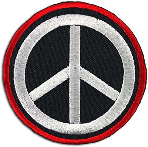 Bafunzo Peace Sign Embroidered Iron on Patch # R