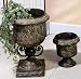 Antique Style Fancy Metal VASES Set