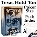 Copag Poker Size Peek Index Texas Holdem Playing Cards (Single Black Deck)