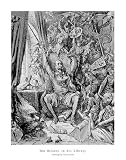 Don Quixote In His Library - Artist: Gustav Dore - Art Print Poster Size: 22.00 by 28.00 inches