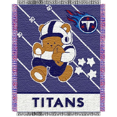 Tennessee Titans NFL Triple Woven Jacquard Throw (Baby Series) (36x48